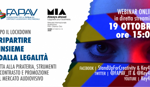 Cinegiornale.net webinar-fapav-mia-sulla-pirateria-audiovisiva-19-ottobre-2020-ore-15-in-streaming-online-600x350 Webinar FAPAV / MIA sulla Pirateria Audiovisiva – 19 ottobre 2020 ore 15 in streaming online News  