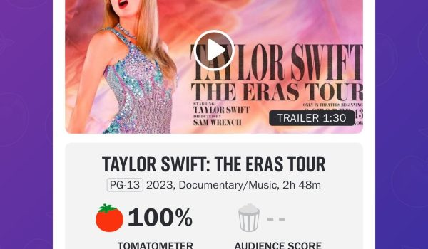 Cinegiornale.net taylor-swift-the-eras-e2808be2808btour-ottiene-un-punteggio-del-100-su-rotten-tomatoes-600x350 Taylor Swift: The Eras ​​Tour ottiene un punteggio del 100% su Rotten Tomatoes News  