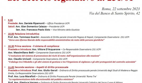 Cinegiornale.net d-lgs-n-231-2001-nota-su-sessione-formativa-del-7-11-2023-600x350 D.lgs. n. 231/2001 – Nota su sessione formativa del 7/11/2023 News  