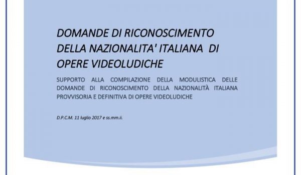 Cinegiornale.net decreti-videogiochi-nazionalita-italiana-definitiva-tax-credit-preventivo-600x350 Decreti Videogiochi: Nazionalità italiana definitiva + Tax Credit preventivo News  