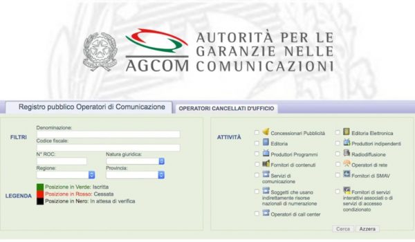 Cinegiornale.net regolamento-agcom-su-autorizzazioni-fornitura-servizi-media-audiovisivi-e-iscrizione-roc-1-600x350 Regolamento Agcom su autorizzazioni fornitura servizi media audiovisivi e iscrizione ROC News  